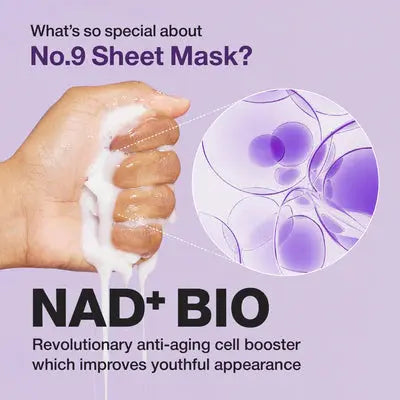Numbuzin No.9 NAD Bio Lifting Full Cover Facial Mask 4-Pack