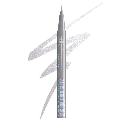 NYX Professional Makeup Bridgerton Epic Ink Liner Glitz 01 Glitzed In Silver