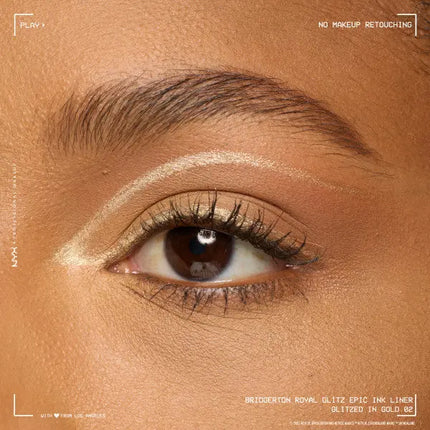 NYX Professional Makeup Bridgerton Epic Ink Liner Glitz 02 Glitzed In Gold