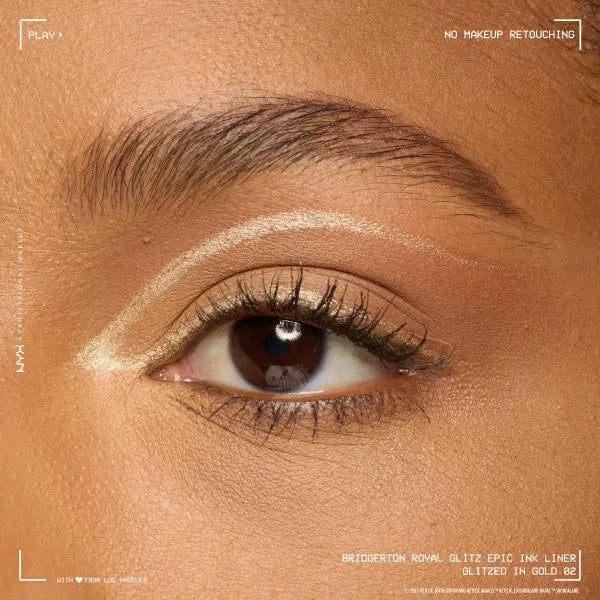 NYX Professional Makeup Bridgerton Epic Ink Liner Glitz 02 Glitzed In Gold