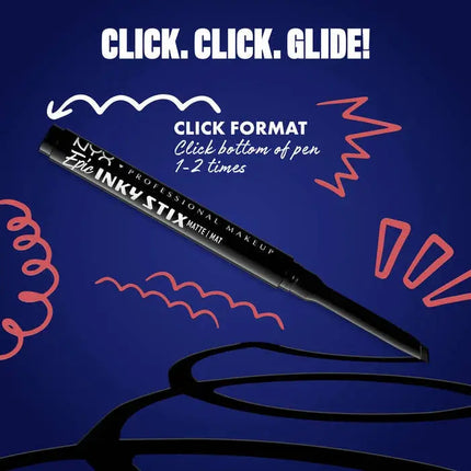 NYX Professional Makeup Epic Inky Stix Eyeliner Black Screen