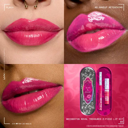 NYX Professional Makeup x Bridgerton Royal Treasures Duo Lipkit 03 Summer Fruit + Rumor Has It