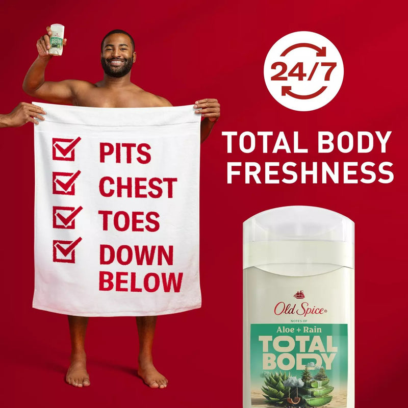 Old Spice Total Body Deodorant Aloe And Rain 4