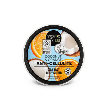 Organic Shop Anti-Cellulite Sea Salt Body Scrub Coconut & Orange
