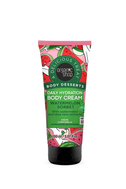 Organic Shop Body Desserts Daily Hydration Body Cream Watermelon Sorbet