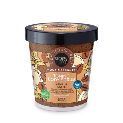 Organic Shop Body Desserts Toning Body Scrub Vanilla Latte
