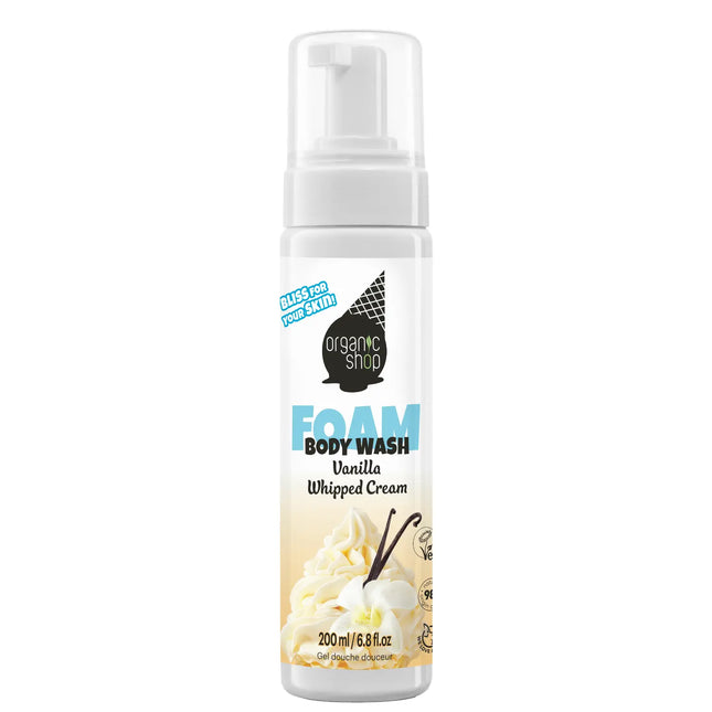 Organic Shop Foam Body Wash Vanilla Whipped Cream