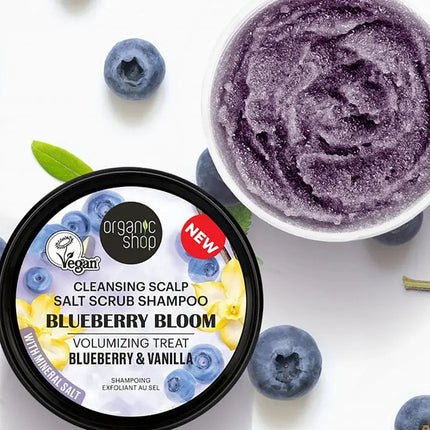 Organic Shop Salt Scrub Shampoo Blueberry Bloom