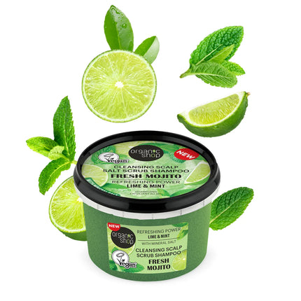 Organic Shop Salt Scrub Shampoo Fresh Mojito