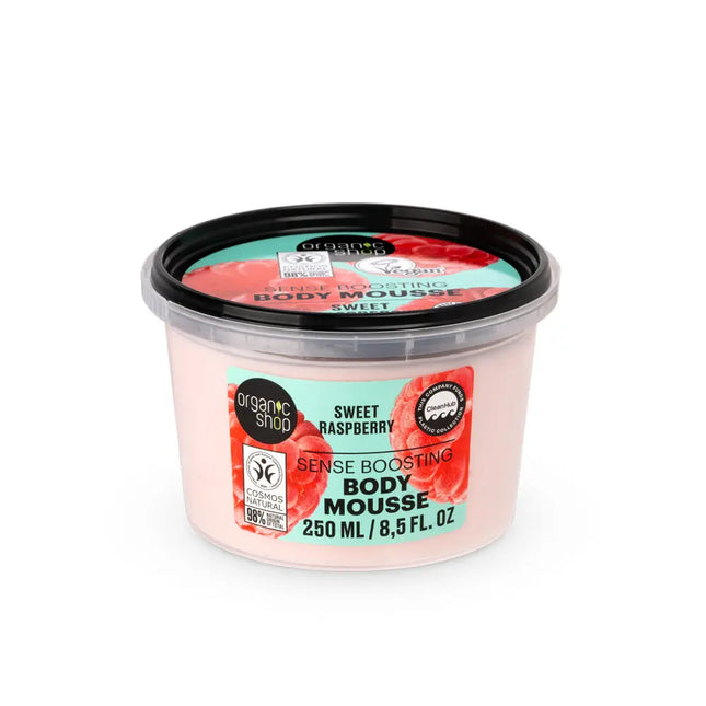 Organic Shop Sense Boosting Body Mousse Sweet Raspberry