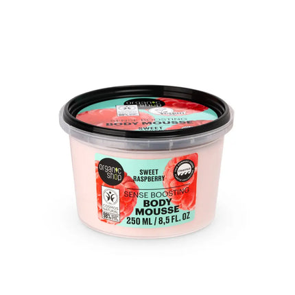 Organic Shop Sense Boosting Body Mousse Sweet Raspberry