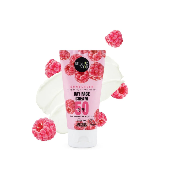 Organic Shop Sunscreen SPF 50 Day Face Cream Normal To Dry Skin