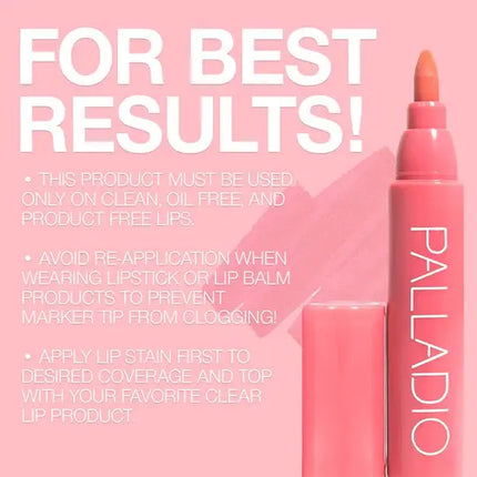 Palladio Beauty Lip Stain Nude