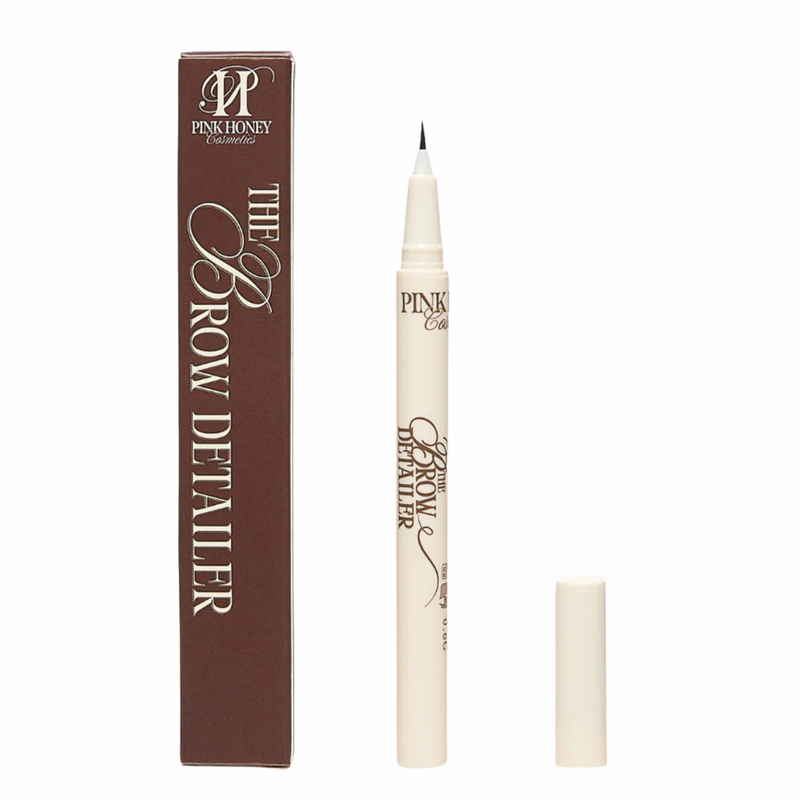 Pink Honey The Brow Detailer Taupe, wenkbrauwpigmentpen met ultrafijne punt voor natuurlijke wenkbrauwen