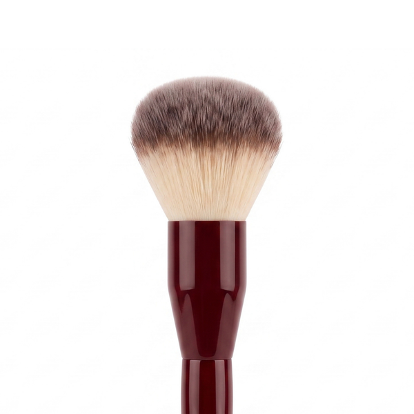 Boozyshop Flawless Powder Brush, close-up van de kwastkop op witte achtergrond