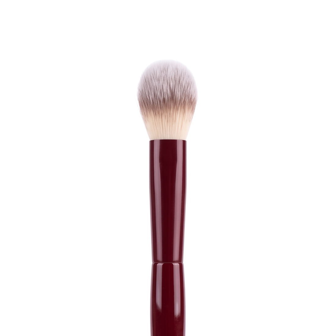 Boozyshop Flawless Precision Powder Brush, close-up van de kwastkop op witte achtergrond