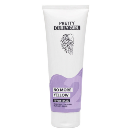 Pretty Curly Girl No More Yellow Silver Mask