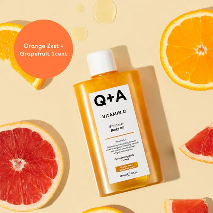 Q+A Vitamin C Shimmer Body Oil