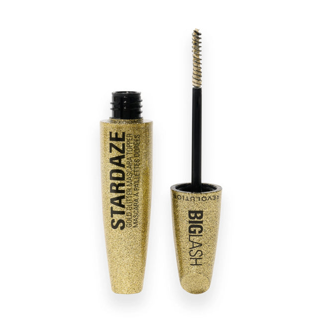 Revolution Big Lash Stardaze Hair & Brow Glitter Mascara Topper Stardust Gold