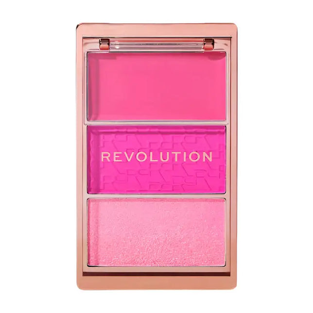 Revolution Blush Icon Palette Hot Pink Flag