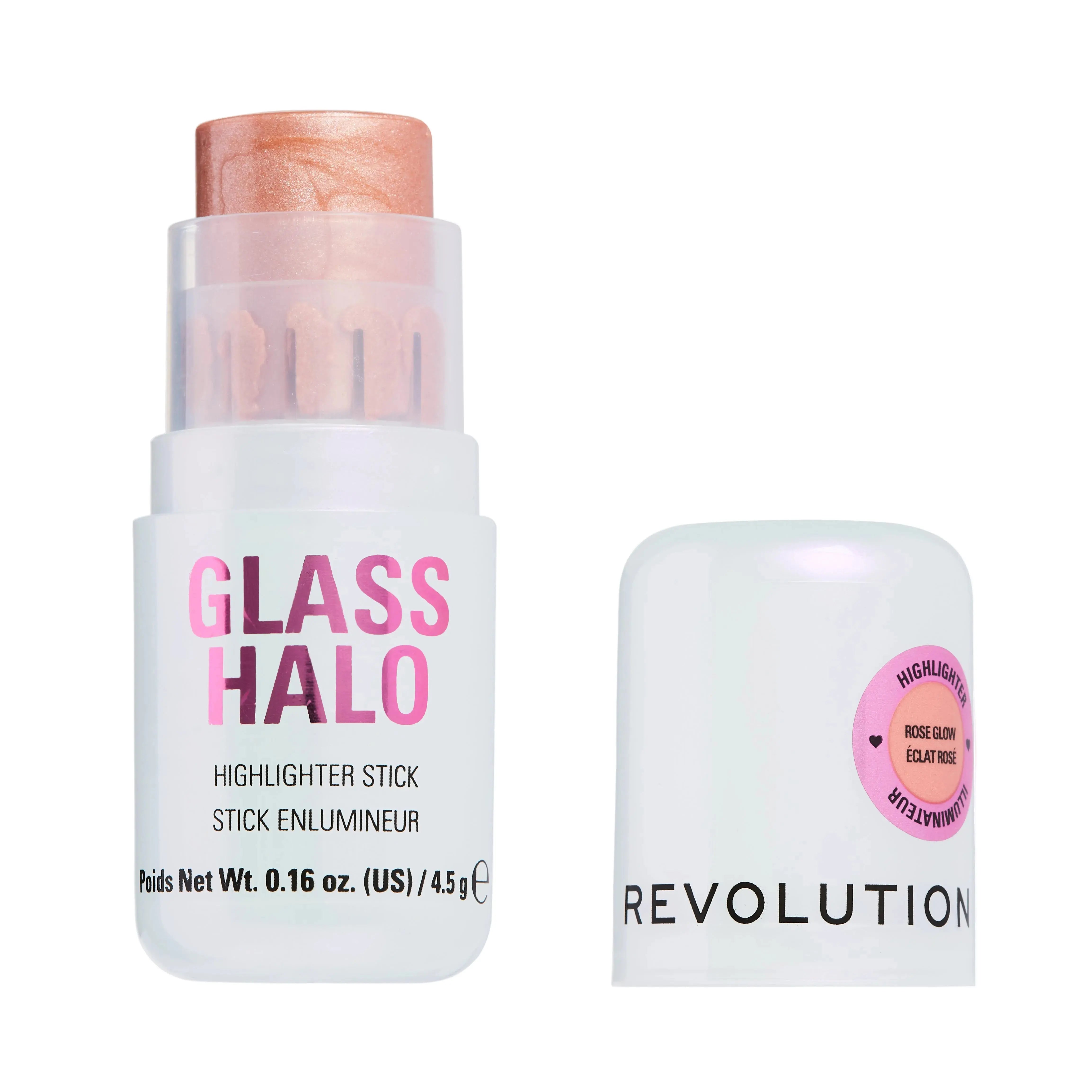Acheter Revolution Glass Halo Highlighter Stick Rose Glow en ligne?  Commande facile chez Boozyshop !