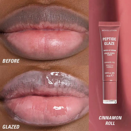 Revolution Peptide Glaze Tinted Lip Serum Cinnamon Roll