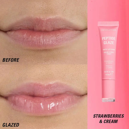 Revolution Peptide Glaze Tinted Lip Serum Strawberries & Cream