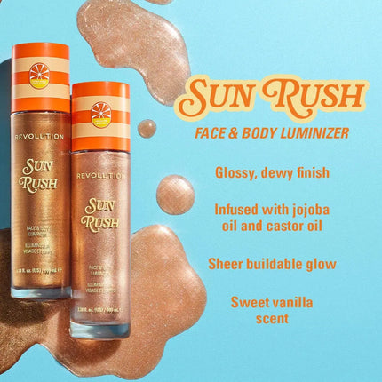 Revolution Sun Rush Body Luminizer Vanilla Pink