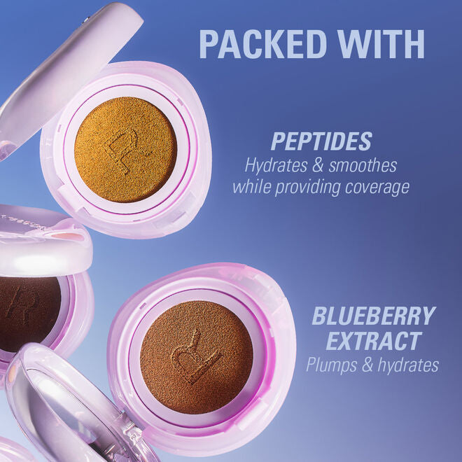 Revolution Superdewy Cushion Foundation Medium Tan Neutral, vloeibare foundation met dewy finish, foto 7 van 10