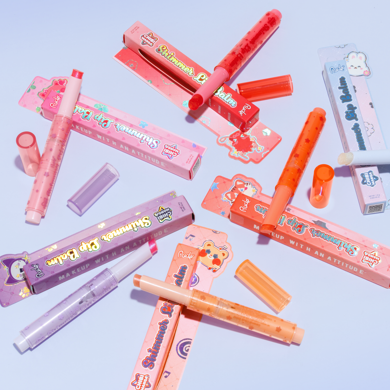 Rude Cosmetics Chibi Manga Collection Shimmer Lip Balm Lilac Milk, lippenbalsem met shimmer, foto 3 van 6