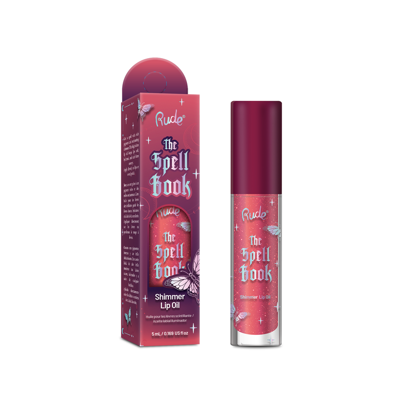 Rude Cosmetics The Spell Book Collection Shimmer Lip Oil Dreambind, glanzende lipolie met shimmer