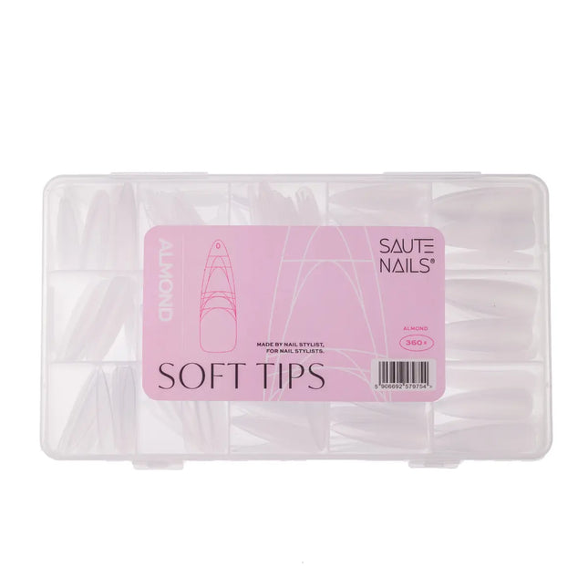 Saute Nails Soft Tips Almond