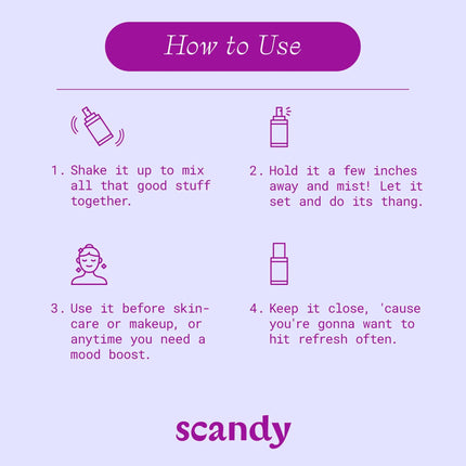 Scandy Dew Me a Favor Prep & Refresh Face Mist