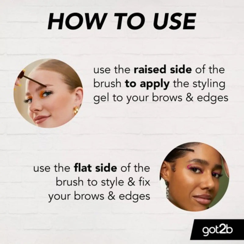 Schwarzkopf Got2b Glued 4 Brows & Edges Tinted Gel Black