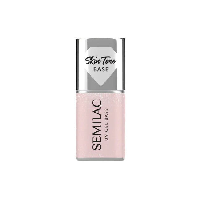 Semilac Skin Tone Cover Base Glitter Beige