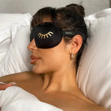 Smug Contoured 3D Blackout Sleep Mask Wink Black