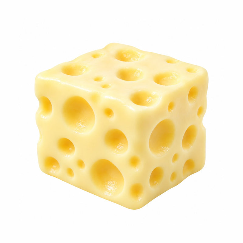 Squishy Crunchy Cheese Squishy, crunchy stressbal in de vorm van kaas