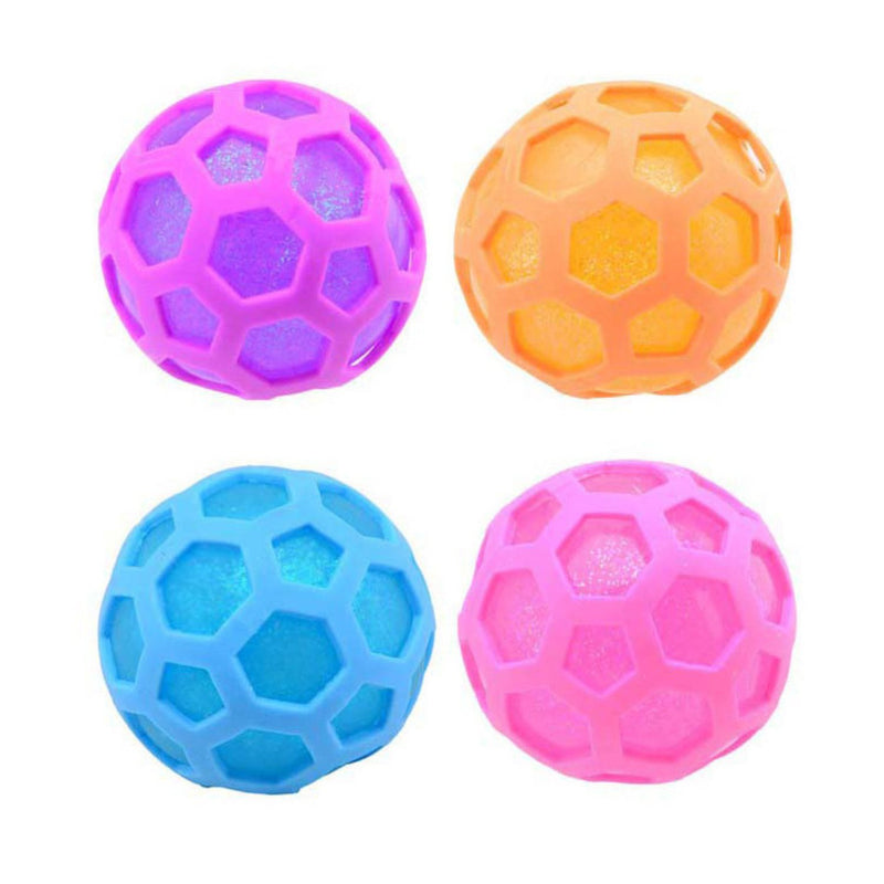 Squishy Mystery Glitter Hexagon Squeeze Ball