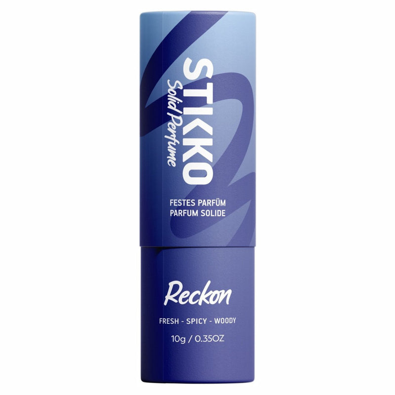 Stikko Solid Perfume Reckon, vast parfum in stickvorm met een frisse, kruidige en houtachtige geur
