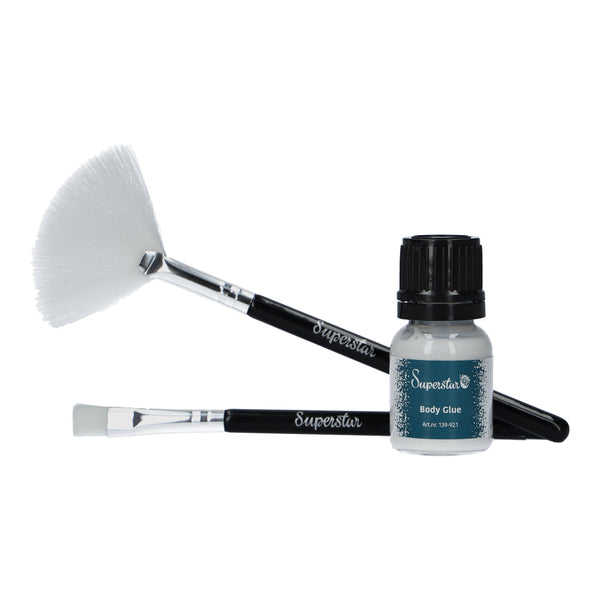 Superstar Brush & Glue Set For Glitter Tattoos