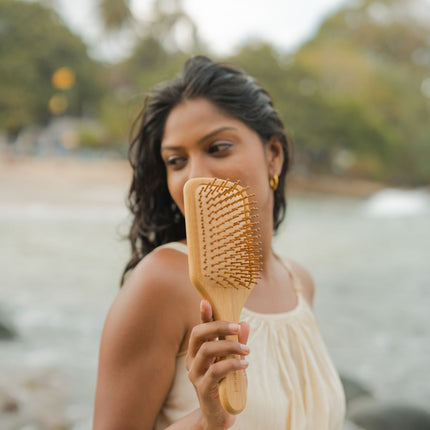 The Bamboovement Bamboo Paddle Brush