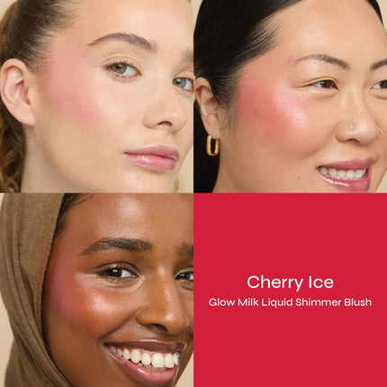 The Beauty Crop Glow Milk Liquid Shimmer Blush Cherry Ice