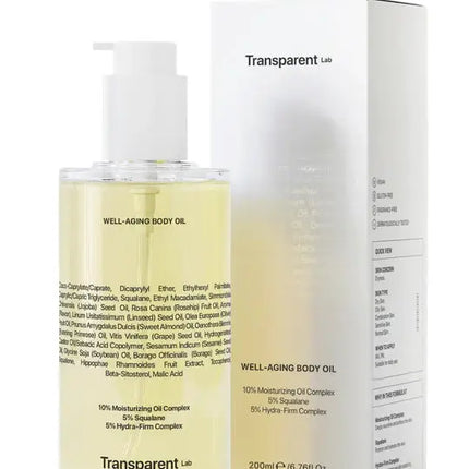 Transparent Lab Well-Aging Body Oil
