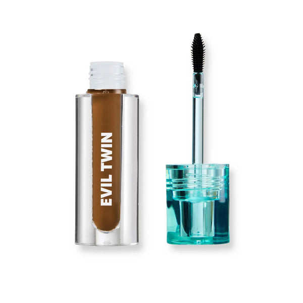Trouble Maker Evil Twin Tinted Brow Gel Dark Brown, getinte wenkbrauwgel voor voller ogende brows