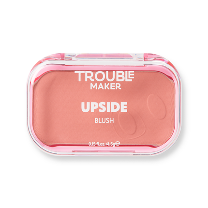 Trouble Maker Upside Powder Blush Glass Half Full