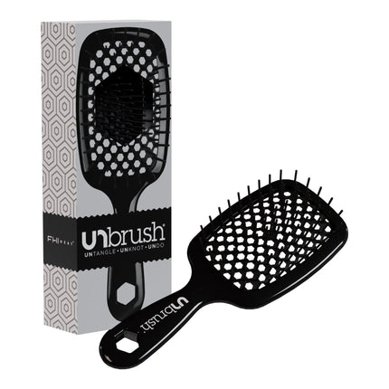 UNbrush Detangling Hair Brush Midnight Black