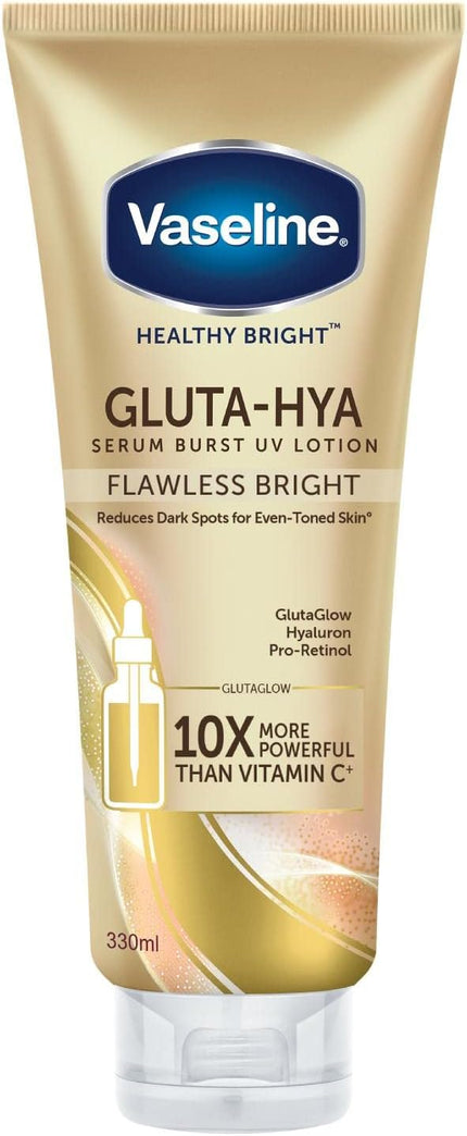 Vaseline Gluta-Hya Flawless Bright Semi Burst Lotion 330 ml.