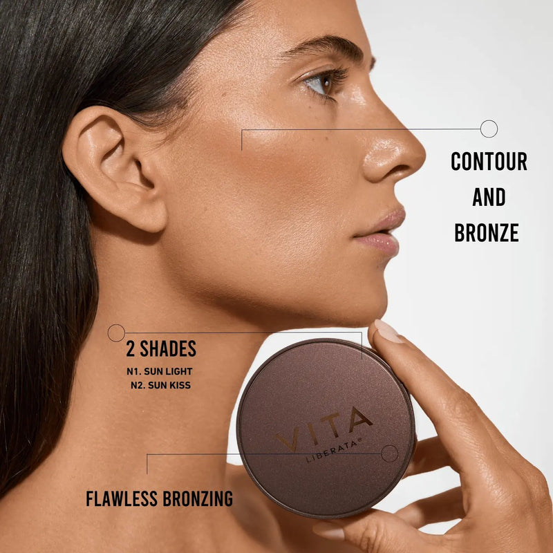 Vita Liberata Trystal Minerals Sun Light No. 01 Light, minerale bronzer, foto 2 van 6