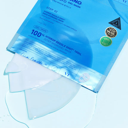 VT Cosmetics Hydrop Reedle Shot 100hL 2Step Hydrogel Mask