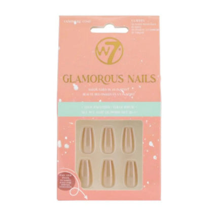 W7 Cosmetics Glamorous Press-On Nails Cashmere Coat